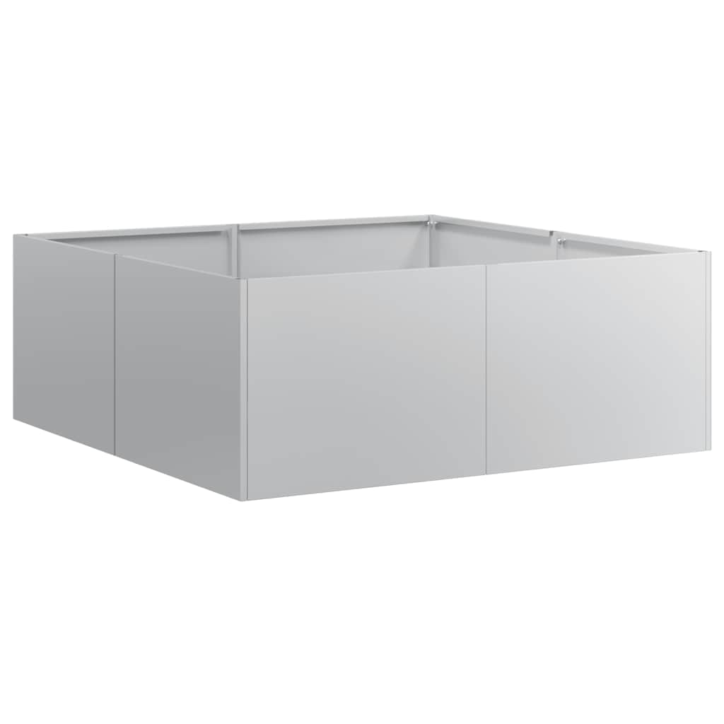 vidaXL Ζαρντινιέρα 80x80x30 εκ. από Γαλβανισμένο Ατσάλι