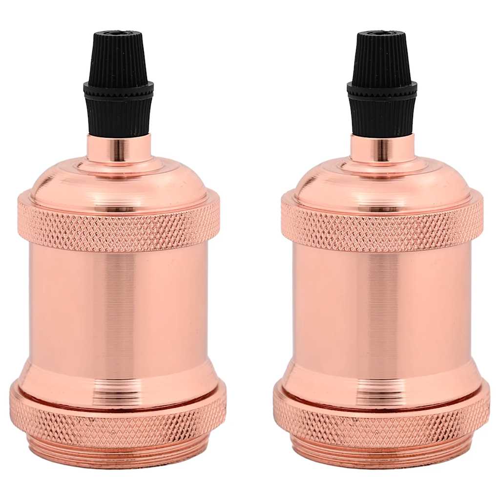 vidaXL Λαμπτήρες 2 τεμάχια Rose Gold E27