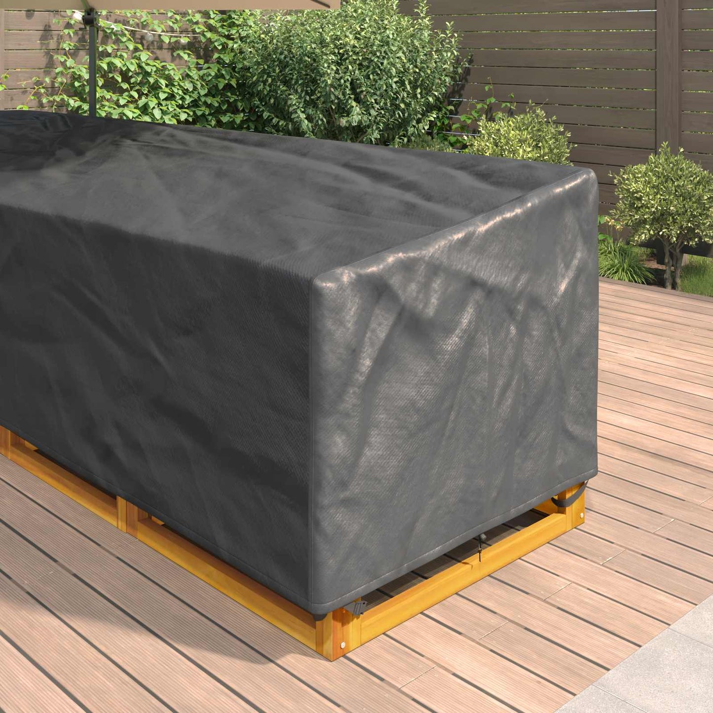vidaXL Κάλυμμα επίπλων εξωτερικού χώρου 325 x 325 x 80 εκ.