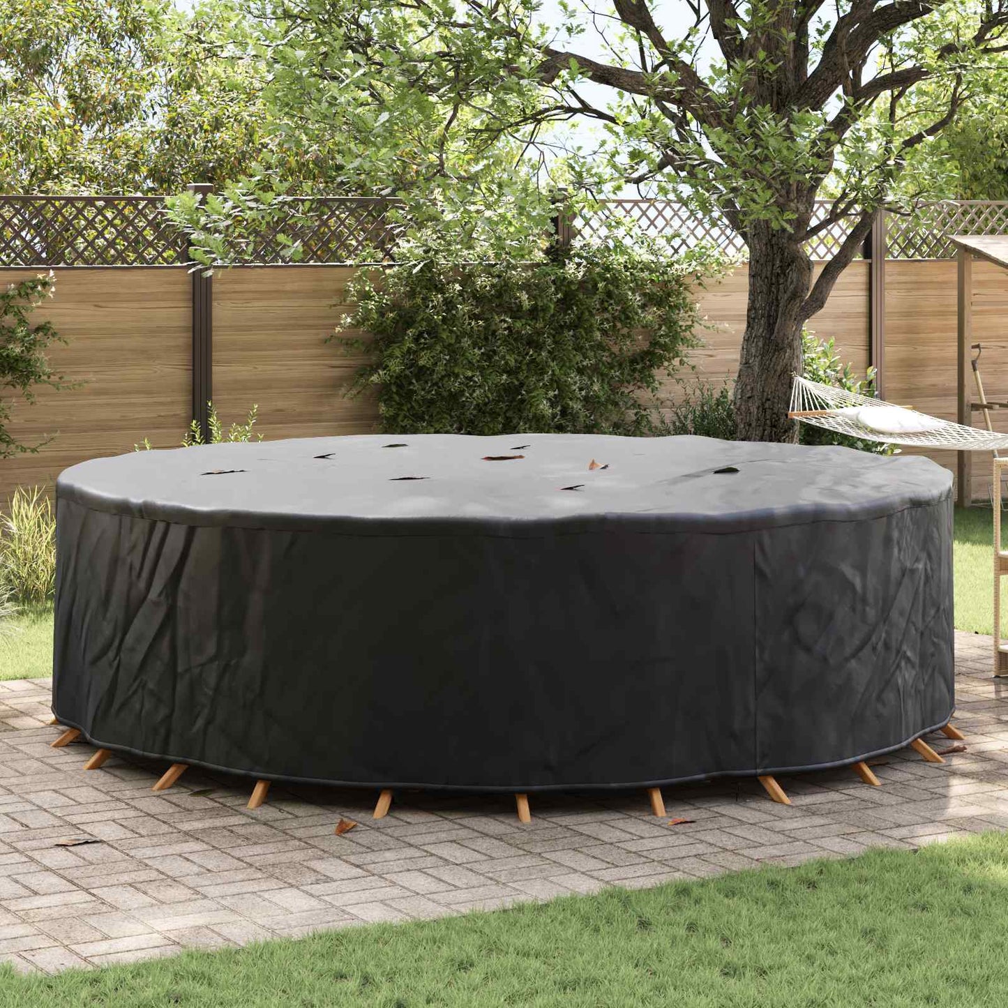 vidaXL Κάλυμμα επίπλων 320 x 320 x 71 εκ. Ύφασμα Oxford 600D Γύρος