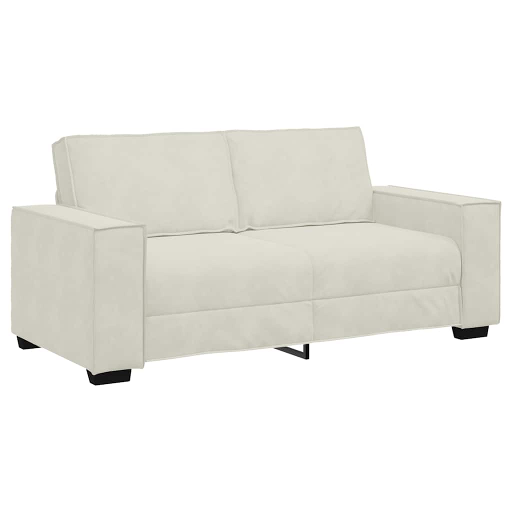 vidaXL Διθέσιος Καναπές Κρεμ 180x78x84 εκ. Βελούδο