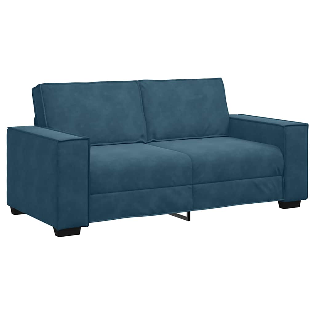 vidaXL Διθέσιος Καναπές Μπλε 180x78x84 εκ. Βελούδο
