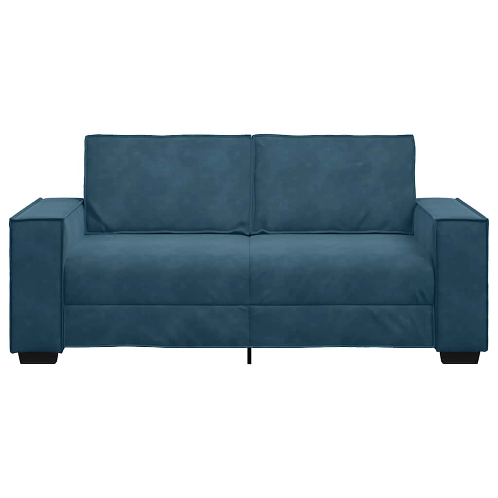 vidaXL Διθέσιος Καναπές Μπλε 180x78x84 εκ. Βελούδο