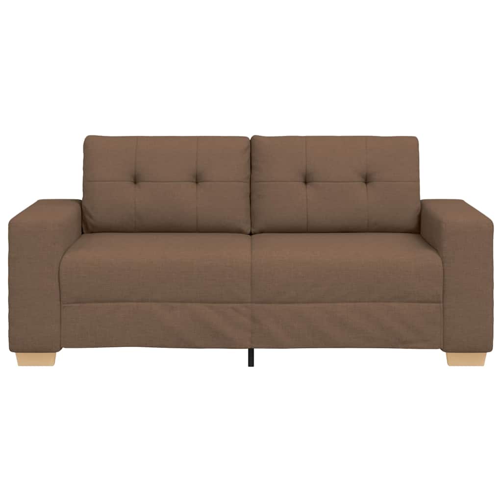 vidaXL Καναπές Διθέσιος Καφέ 180 x 77 x 82 εκ. Ύφασμα