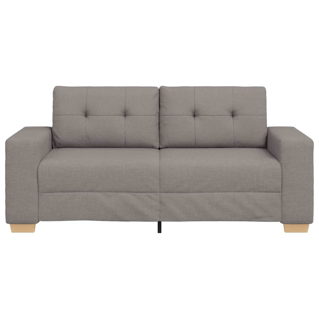 vidaXL Καναπές-Διθέσιος με Θέση Ύφασμα, Μπεζ 180x77x82 εκ.