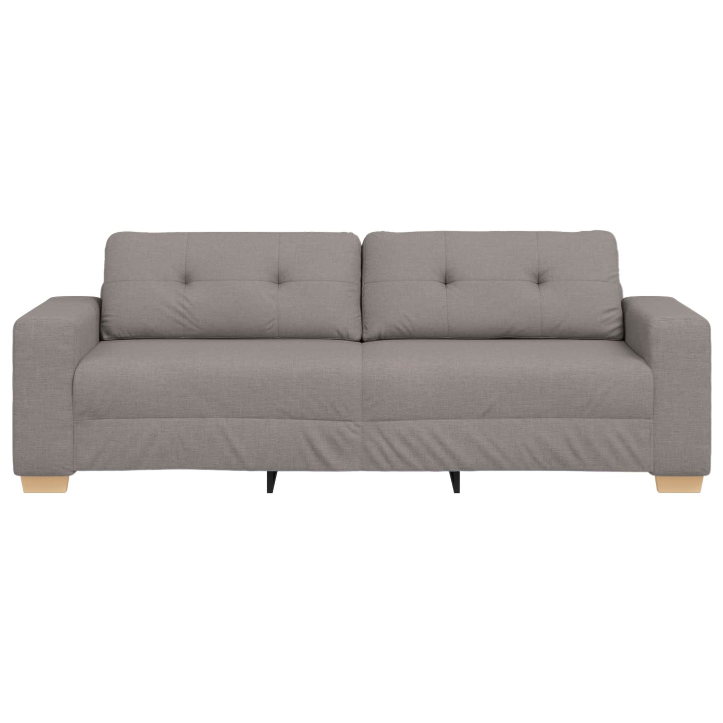 vidaXL 3-Θέσιος καναπές Taupe 220 cm ύφασμα