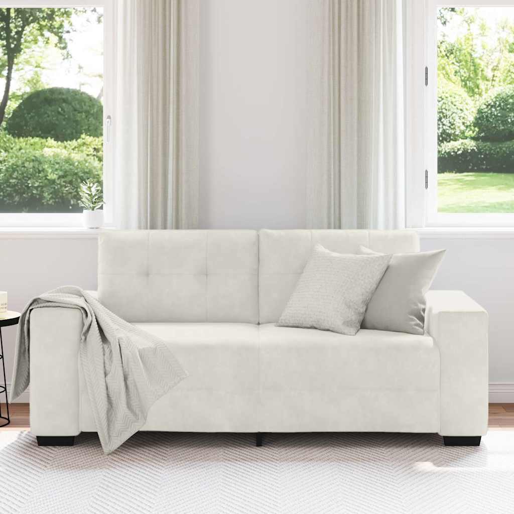 vidaXL Διθέσιος Καναπές-Διάδρομος Κρεμ 180x77x82 εκ. Βελούδο