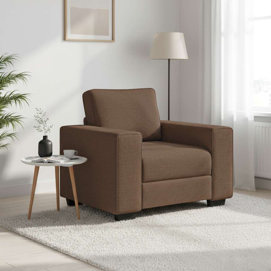 vidaXL Πολυθρόνα Καφέ 100x77x82 εκ. Ύφασμα