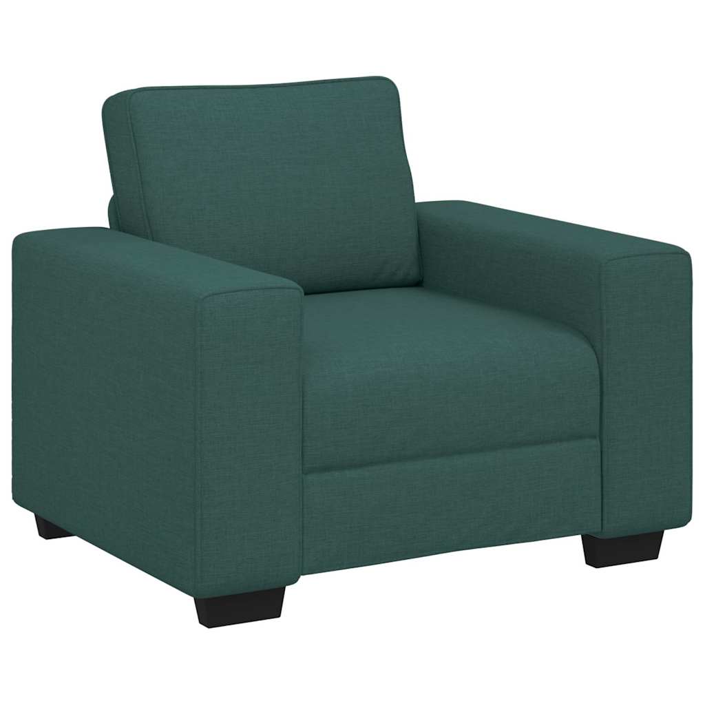 vidaXL Πολυθρόνα-Καναπέ Σκούρο Πράσινο 100x77x82 εκ. Ύφασμα