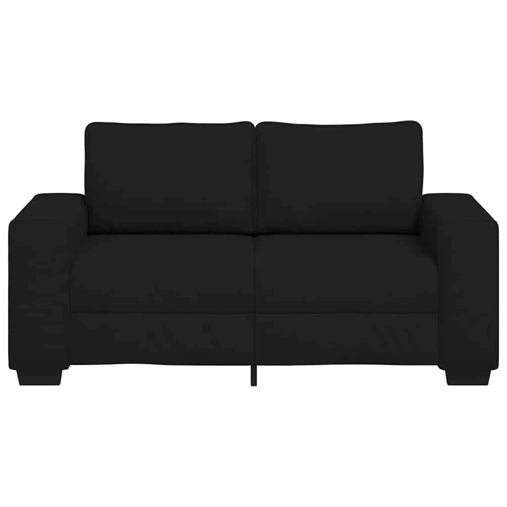 vidaXL Διθέσιος Καναπές Μαύρος 160x77x82 εκ. Ύφασμα