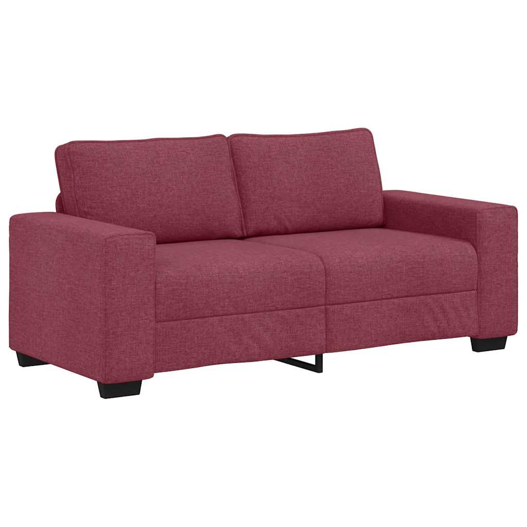 vidaXL Διθέσιος Καναπές Κόκκινος 180x77x82 εκ. Ύφασμα