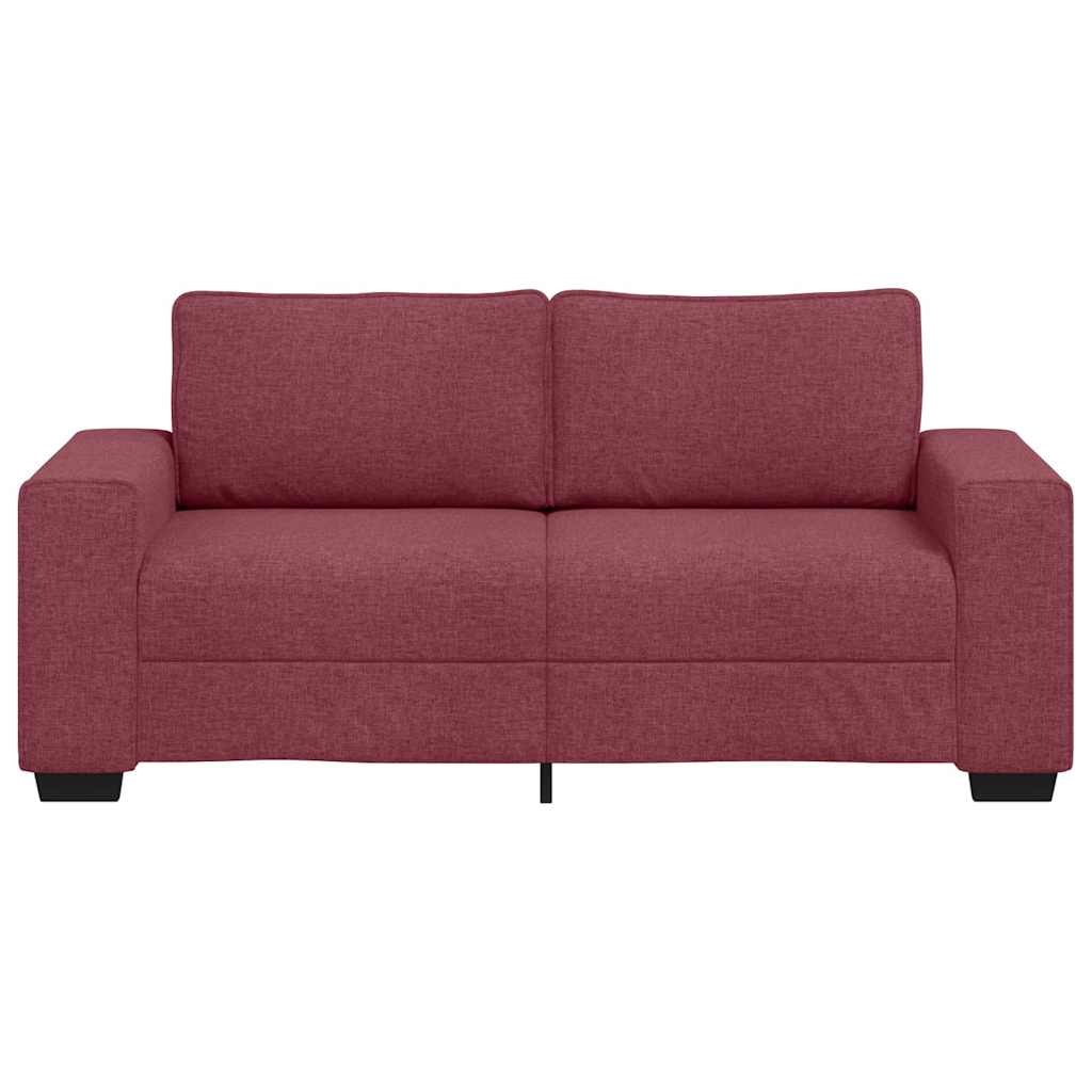 vidaXL Διθέσιος Καναπές Κόκκινος 180x77x82 εκ. Ύφασμα