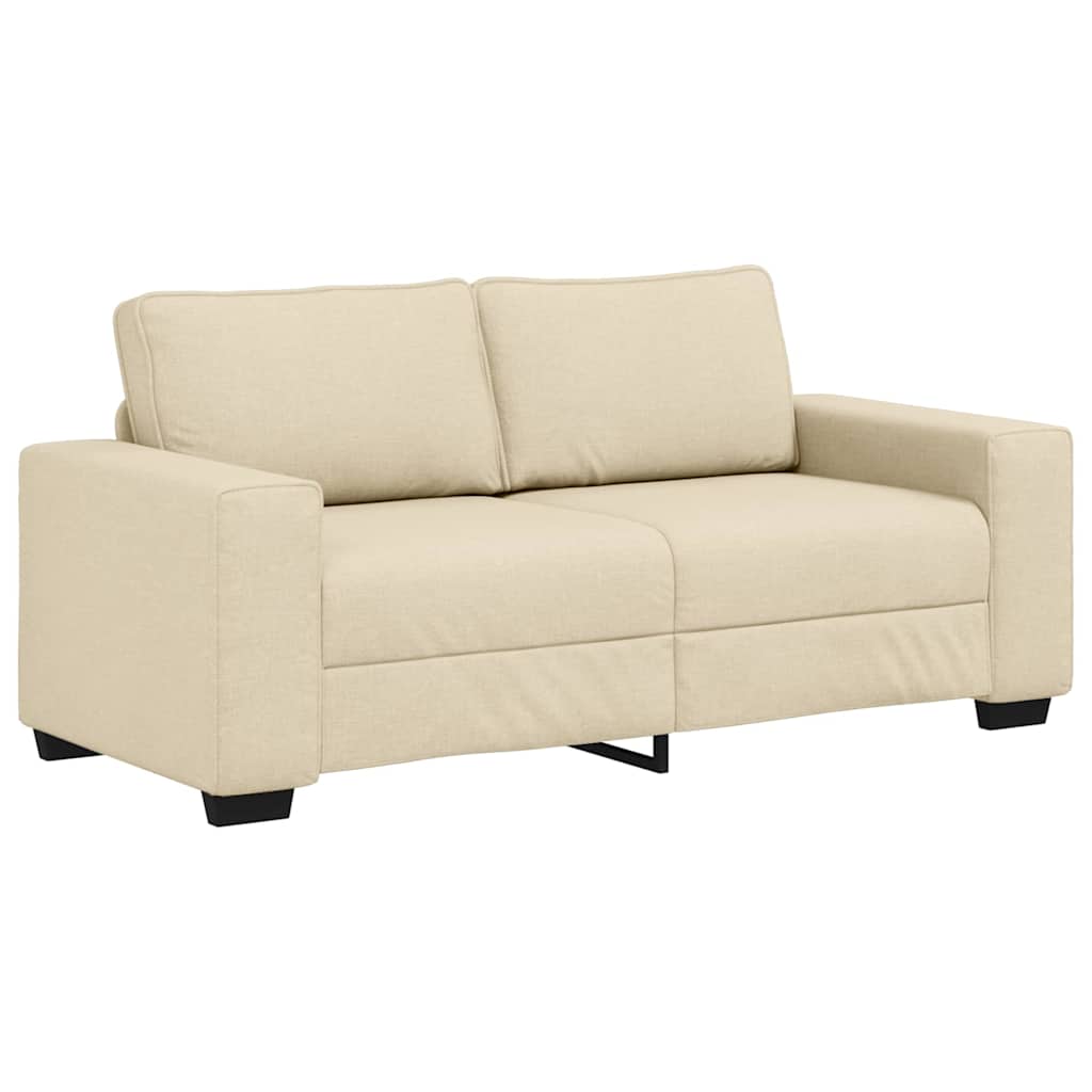 vidaXL Διθέσιος Καναπές Κρεμ 180x77x82 εκ. Ύφασμα
