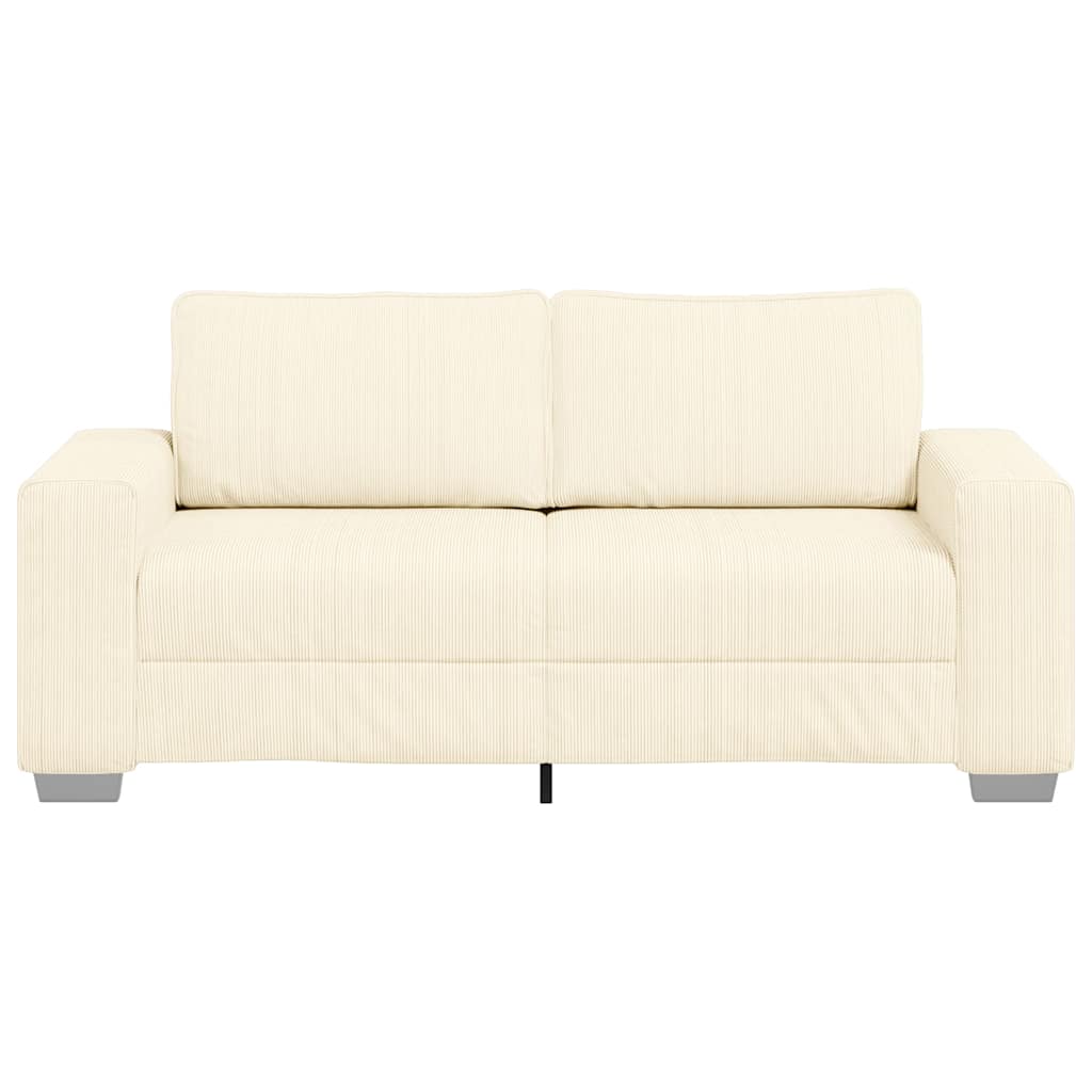 vidaXL Διθέσιος Καναπές-Διάδρομος Κρεμ 180x77x82 εκ. Ύφασμα Κοτλέ