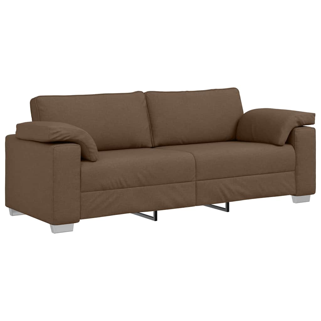 vidaXL 3-Θέσιος καναπές Καφέ 220 cm ύφασμα