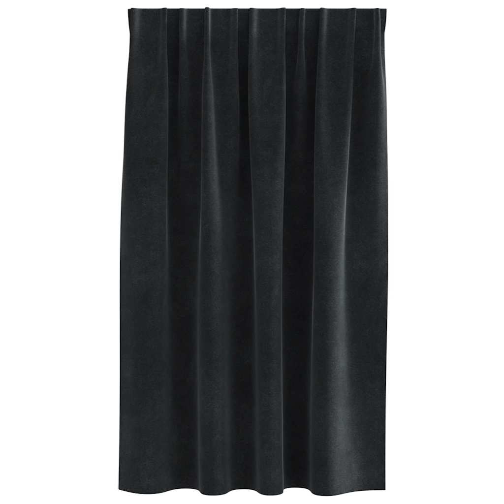 vidaXL Κουρτίνες 2 τμχ. Μαύρο 140 x 140 cm Βελούδο