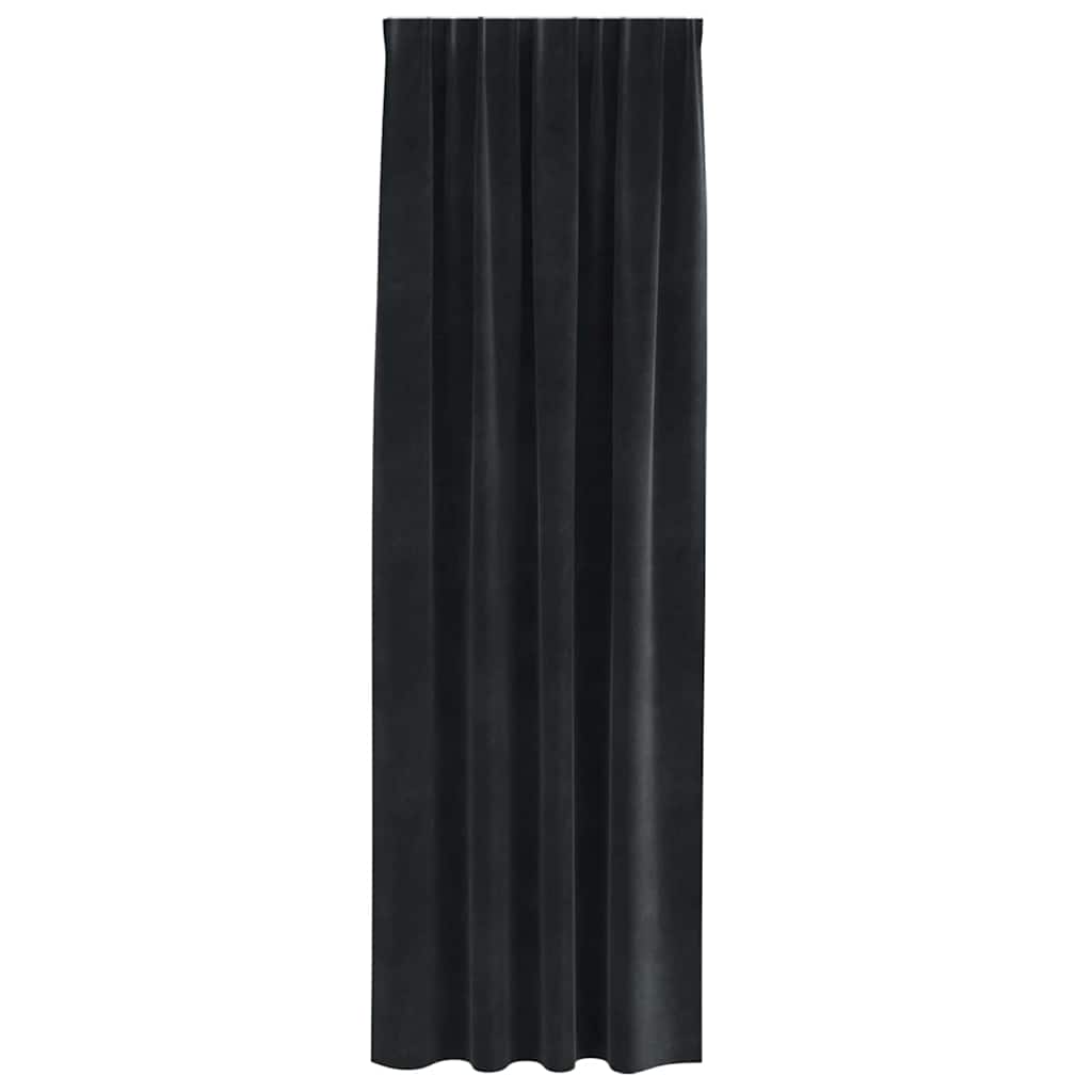 vidaXL Κουρτίνες 2 τμχ. Μαύρο 140 x 260 cm Βελούδο