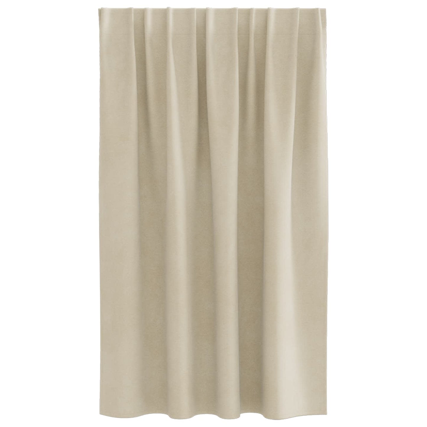 vidaXL Κουρτίνες 2 τμχ. Κρεμ 140 x 140 cm Βελούδο