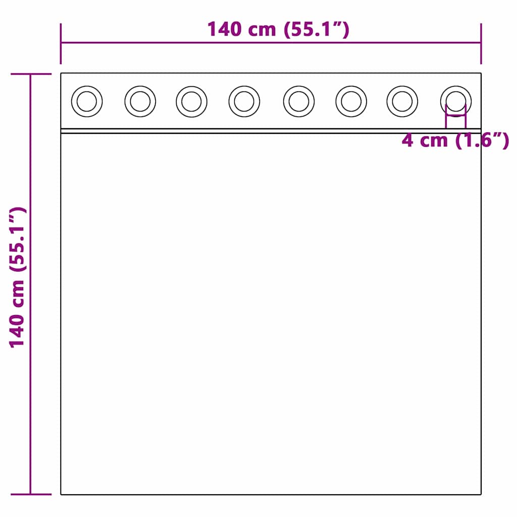 vidaXL Κουρτίνες 2 τμχ. Ανοιχτό γκρι 140 x 140 cm Βελούδο