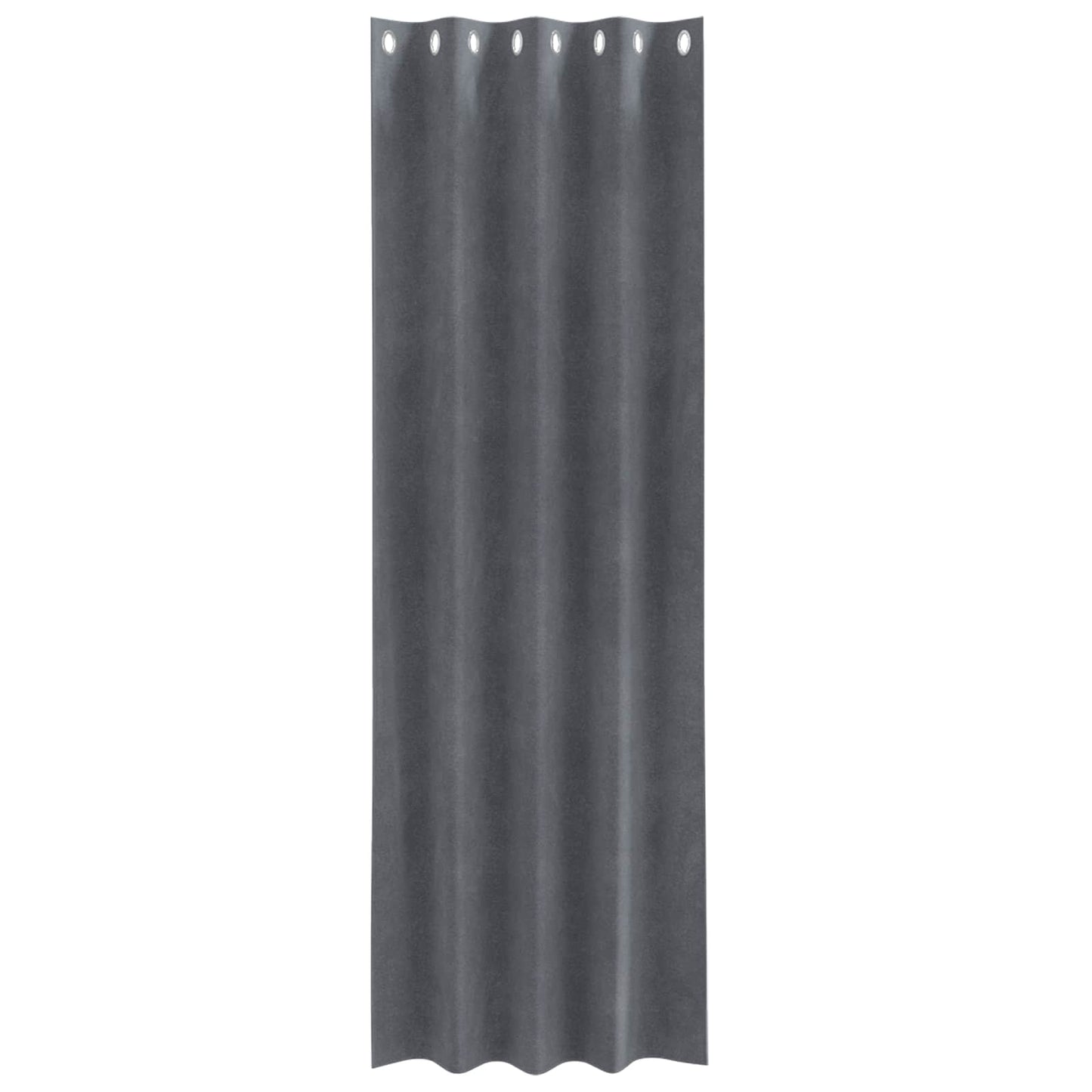 vidaXL Κουρτίνες με κουρτίνες 2 pcs Ανοιχτό γκρι 140 x 260 cm Βελούδο