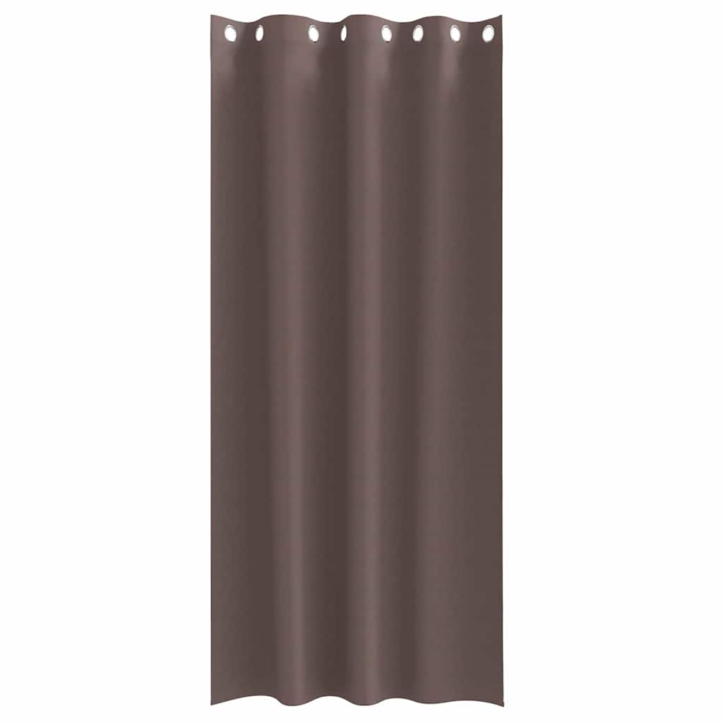vidaXL Κουρτίνες 2 pcs Σκούρο καφέ Σκούρο καφέ 245 x 140 εκ.