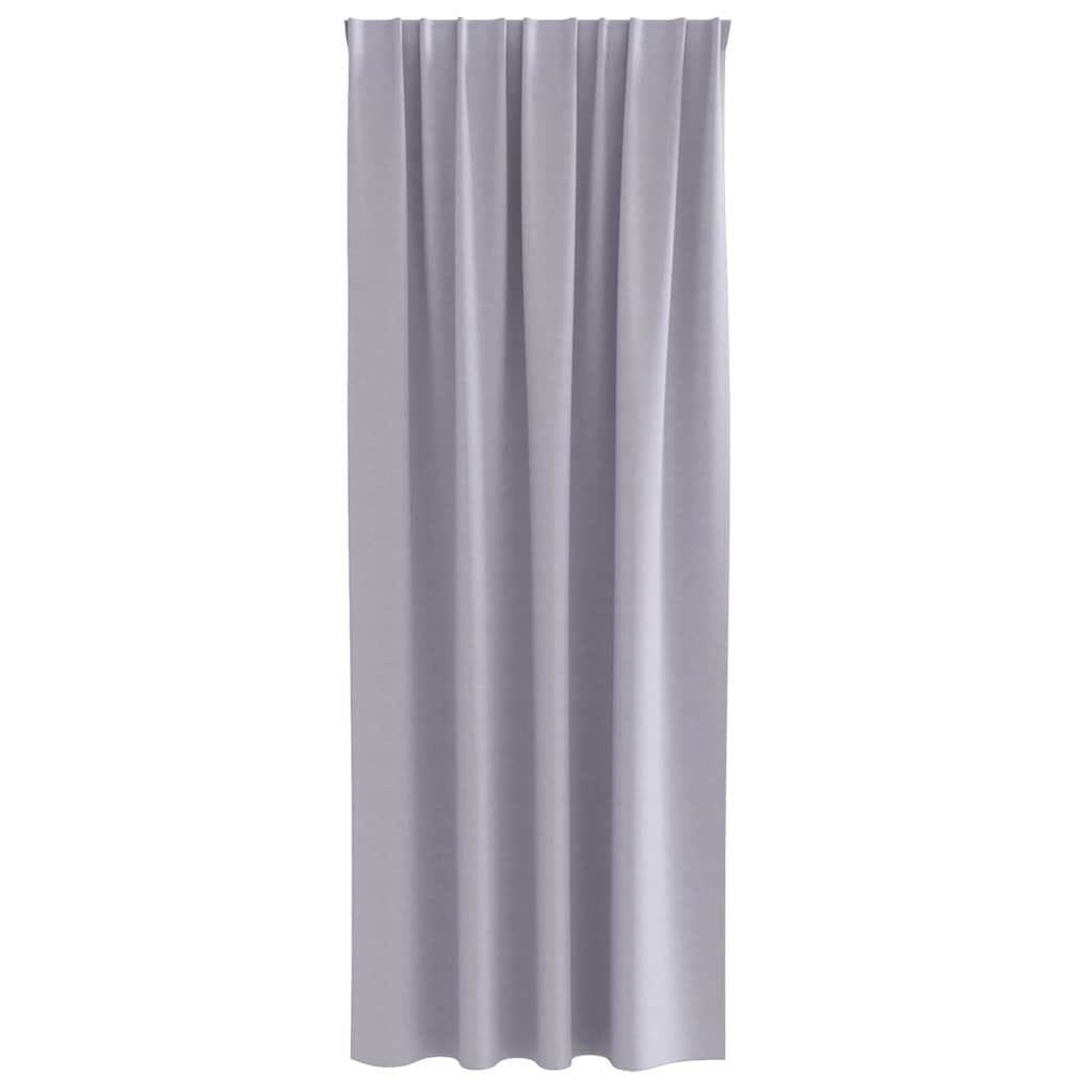 vidaXL Κουρτίνες 2 pcs Μεταλλικό Γκρι 245 x 140 εκ. Πολυεστέρας