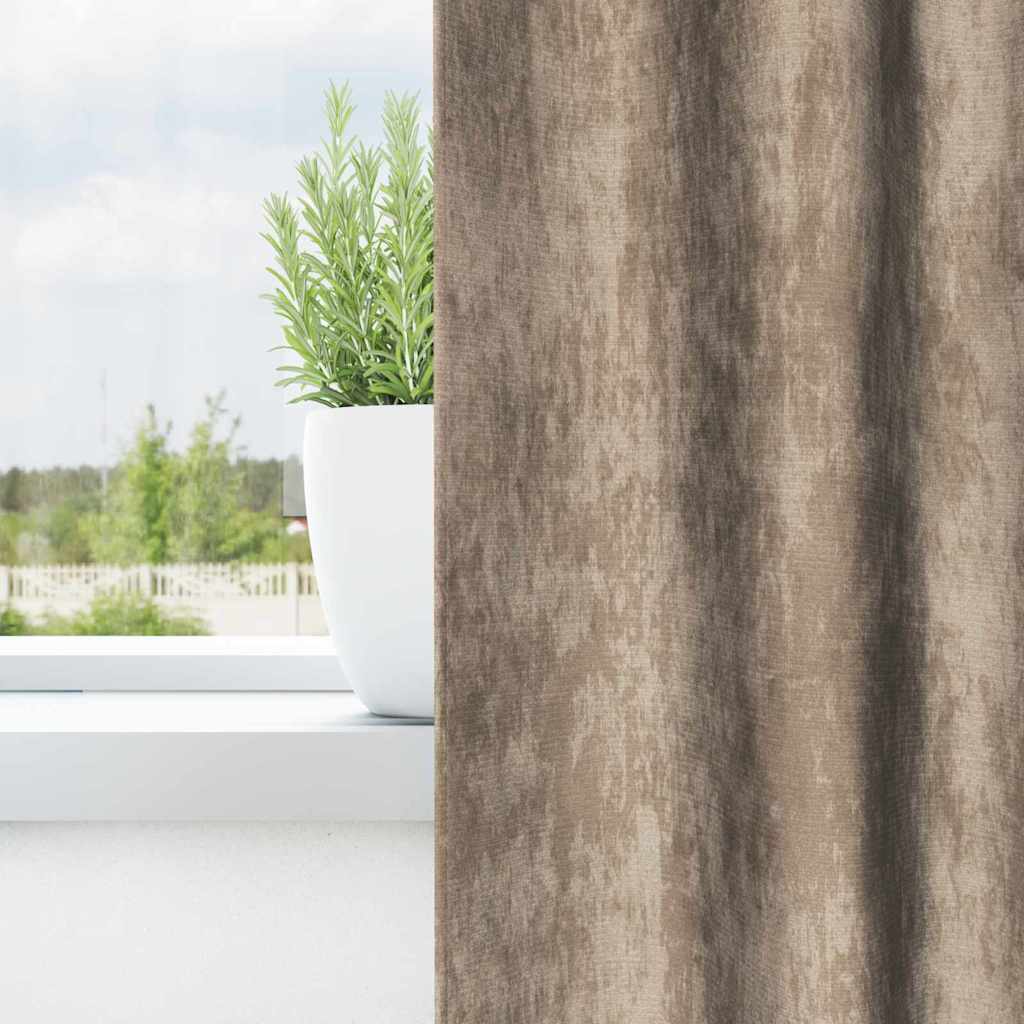 vidaXL Βελούδινες Κουρτίνες 2 τμχ. Μπρονζέ 245 x 140 εκ. Βελούδο