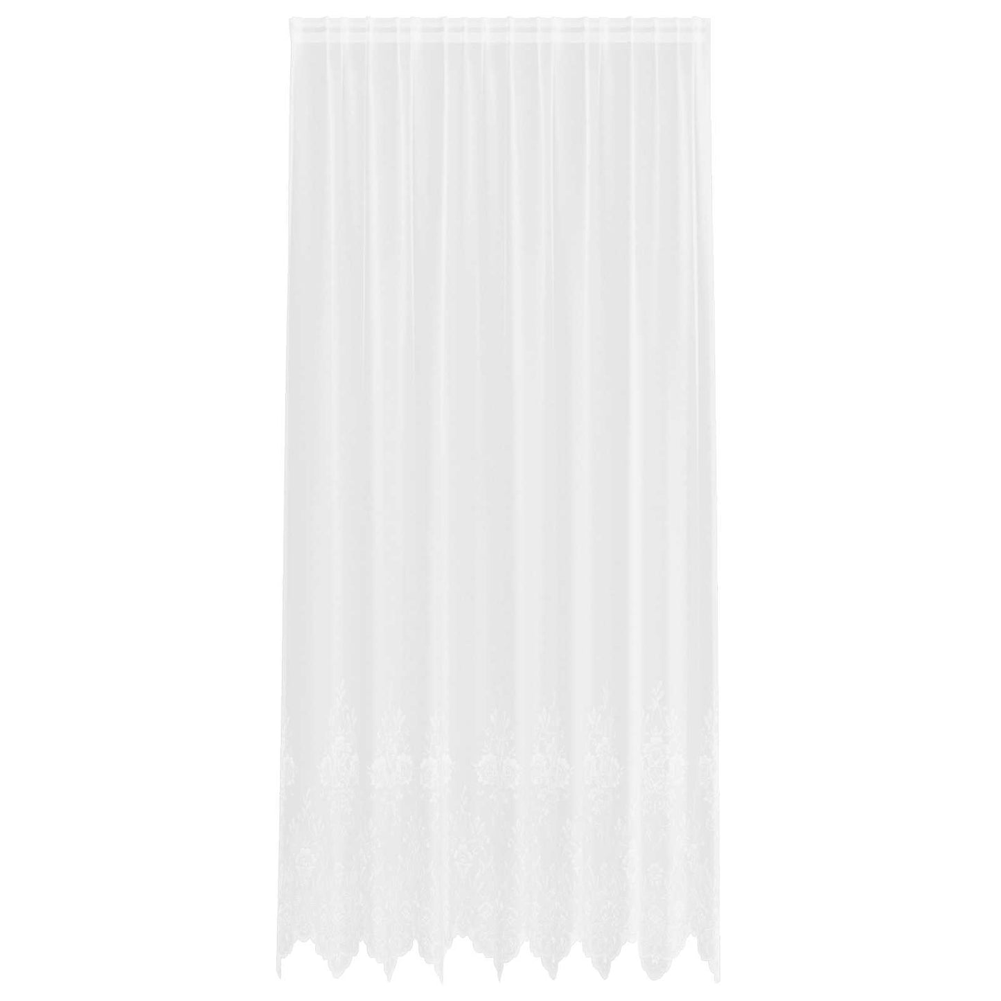 vidaXL Κουρτίνα Δαντέλας Λευκό 300 x 200 cm Πολυεστέρας