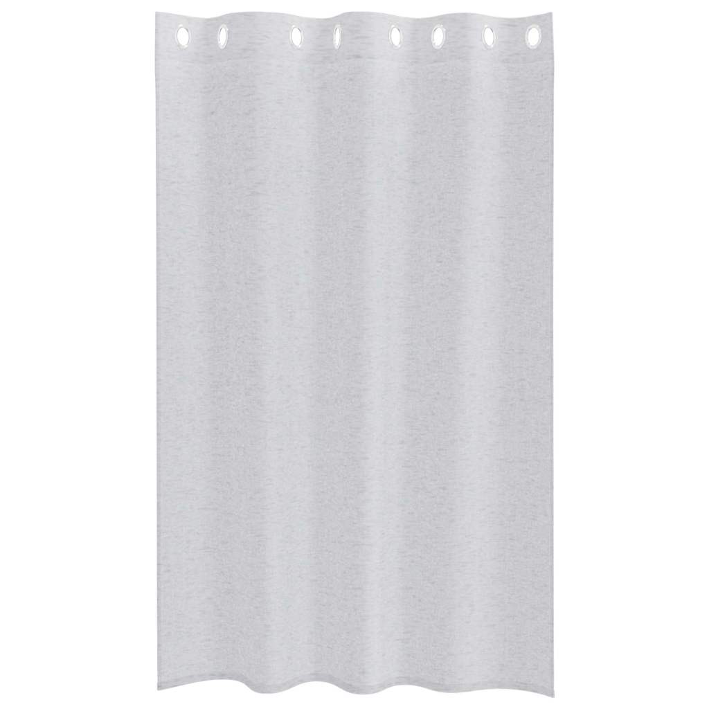 vidaXL Κουρτίνες 2 pcs Ανοιχτό γκρι 140 x 175 εκ. Πολυεστέρας