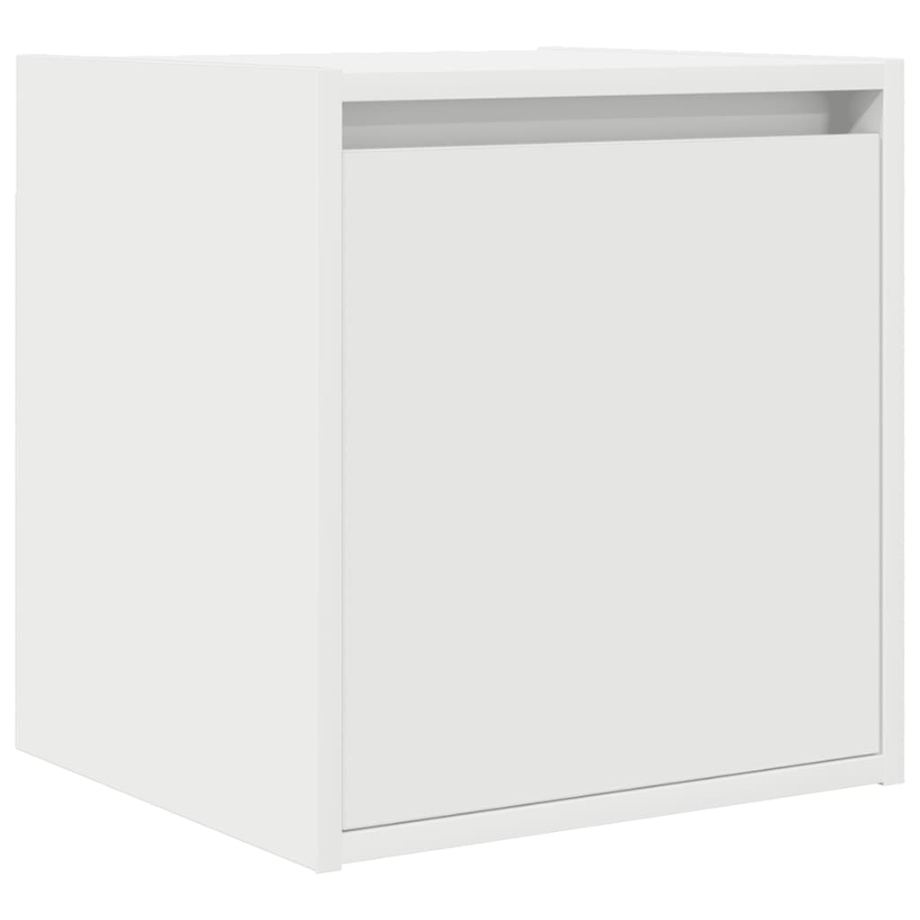 vidaXL Κομοδίνο Επιτοίχιο Λευκά 38x34x40 εκ.