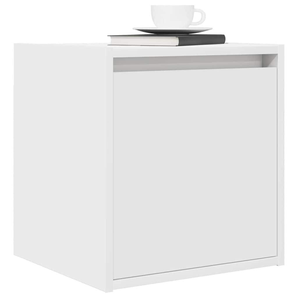vidaXL Κομοδίνα Επιτοίχια 2 τεμ. Λευκά 38x34x40 εκ.