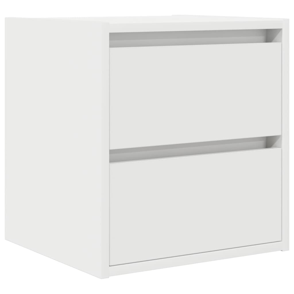 vidaXL Κομοδίνο Επιτοίχιο Λευκά 38x34x40 εκ.