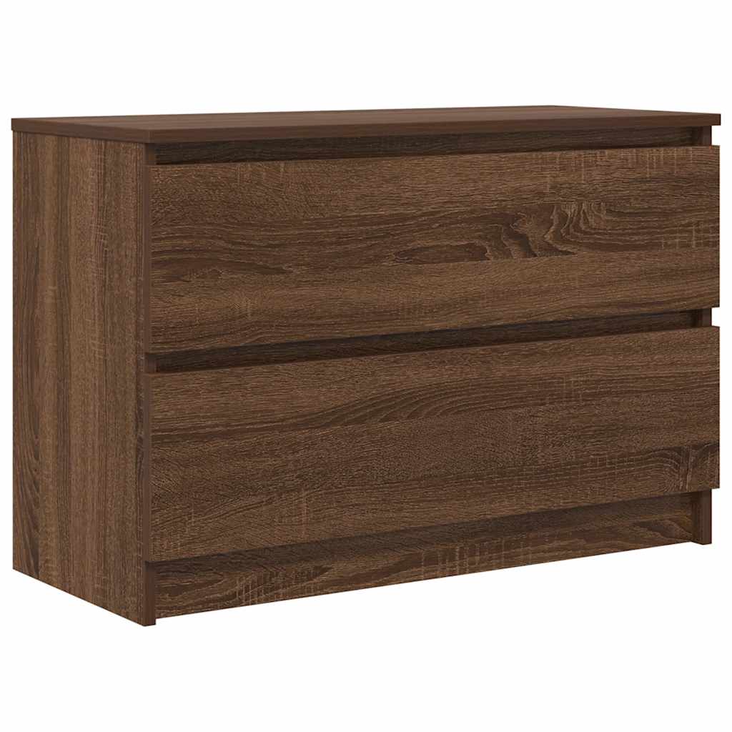 vidaXL Έπιπλο Τηλεόρασης Καφέ Δρυς 80x35x54 εκ. Επεξ. Ξύλο
