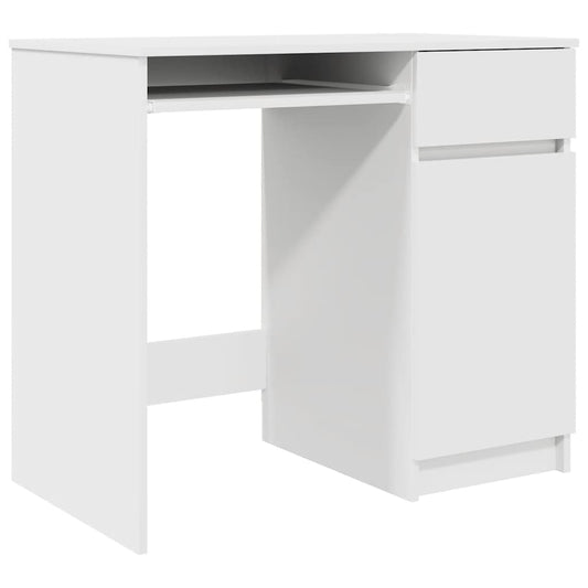 vidaXL Γραφείο Λευκό 86x49x76 εκ. από Επεξεργασμένο Ξύλο