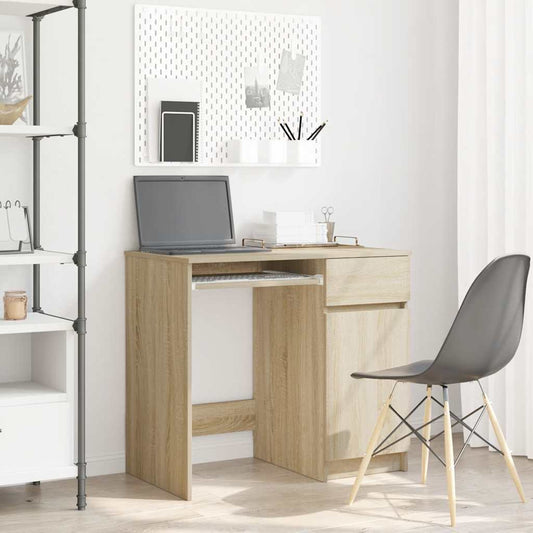 vidaXL Γραφείο Sonoma Δρυς 86x49x76 εκ. από Επεξεργασμένο Ξύλο