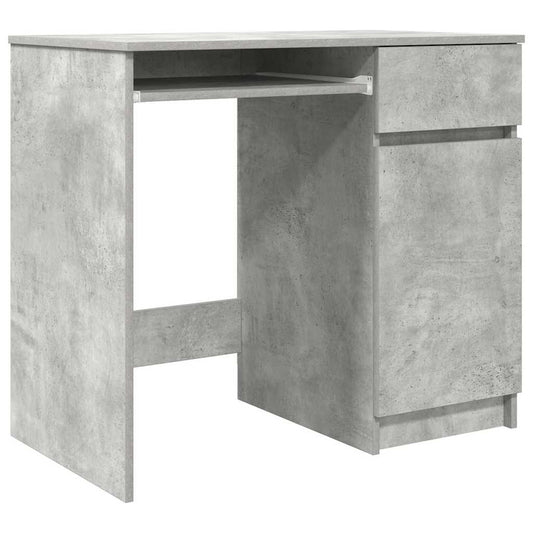 vidaXL Γραφείο Γκρι Σκυροδέματος 86x49x76 εκ. Επεξεργασμένο Ξύλο