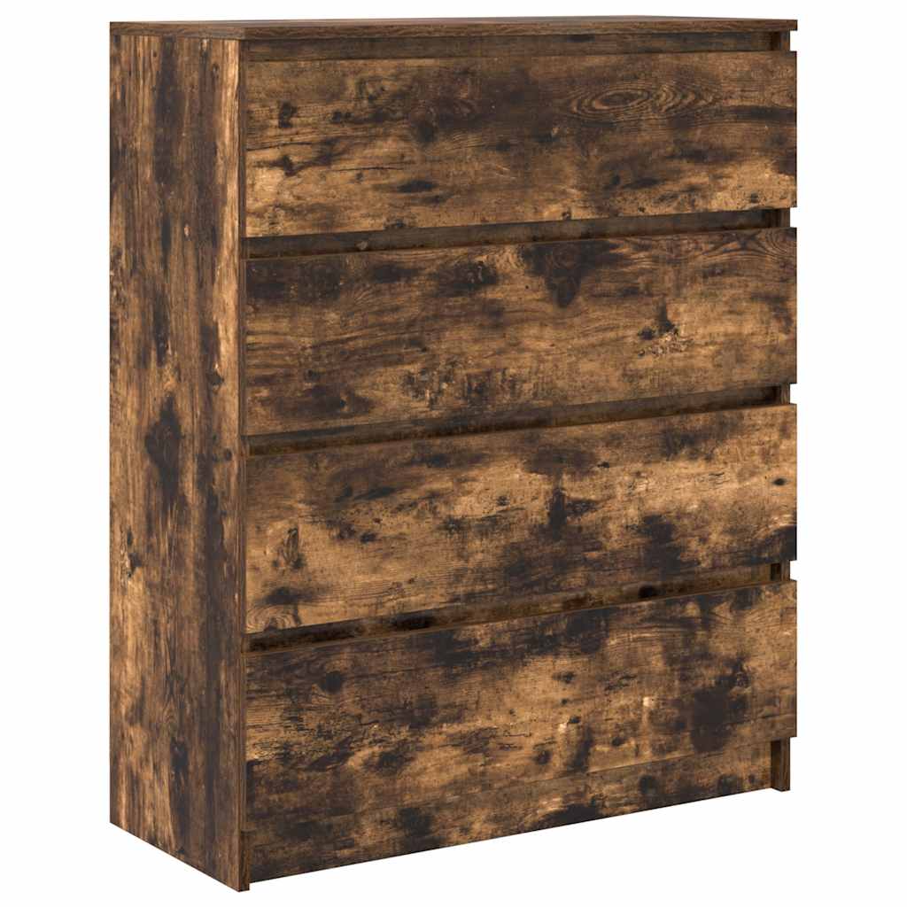vidaXL Sideboard Καπνιστή δρυς 80x35x99 cm Κατασκευασμένο ξύλο