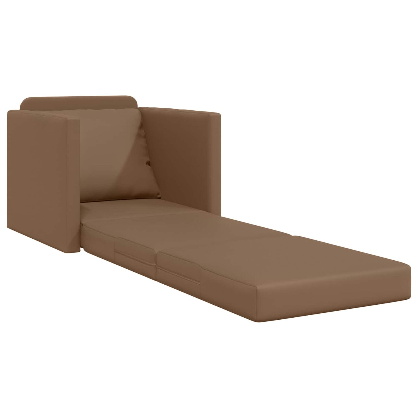 vidaXL Κρεβάτι καναπές Καπουτσίνο 74 x 77 x 81 εκ. Δερματίνη