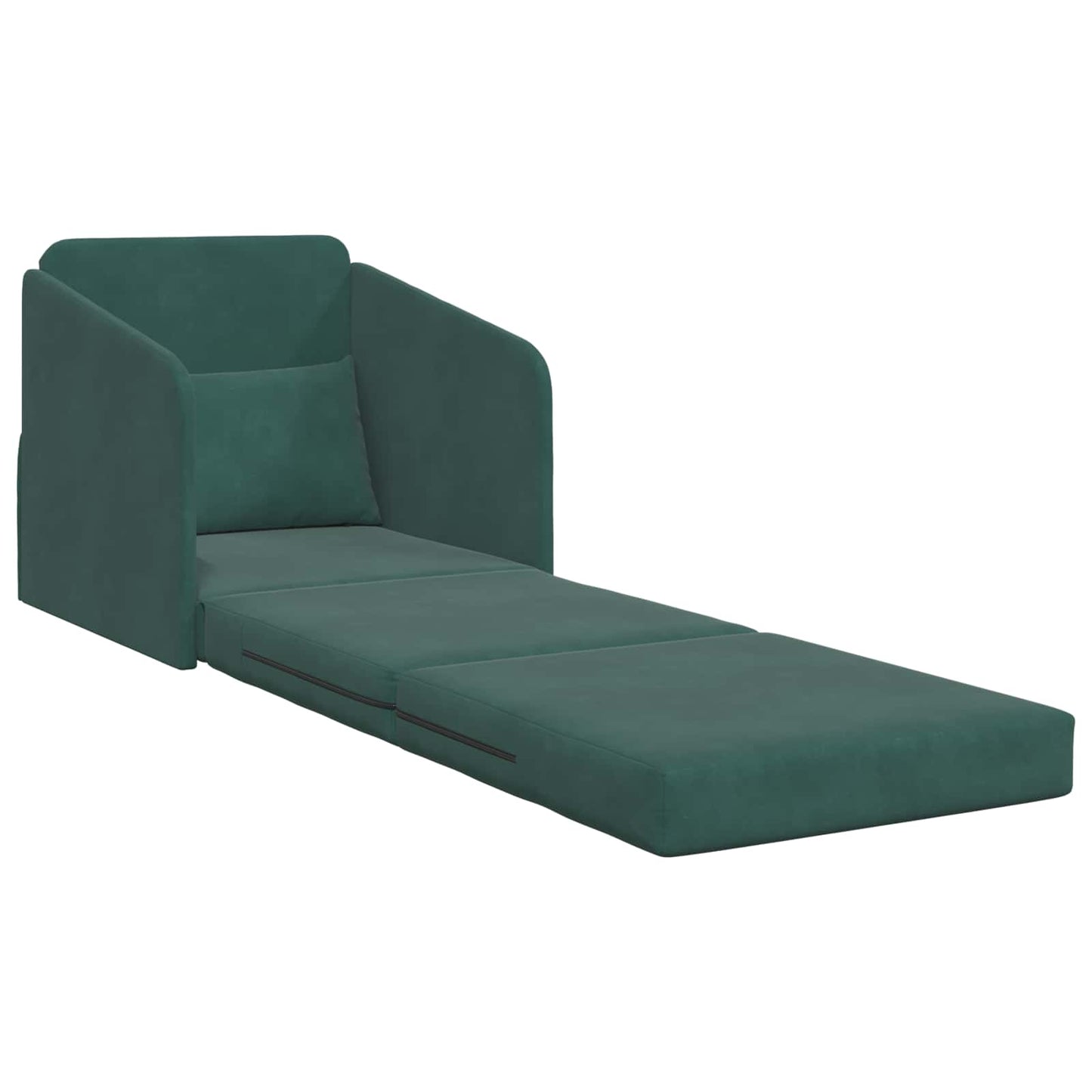 vidaXL Κρεβάτι καναπές Σκούρο Πράσινο 65 x 80 x 83 εκ. Βελούδο