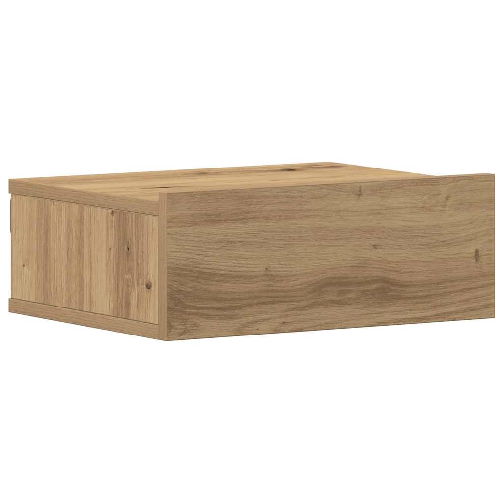vidaXL Κομοδίνα Κρεμαστά Καφέ Δρυς 40x31x27 εκ. Επεξεργ. Ξύλο