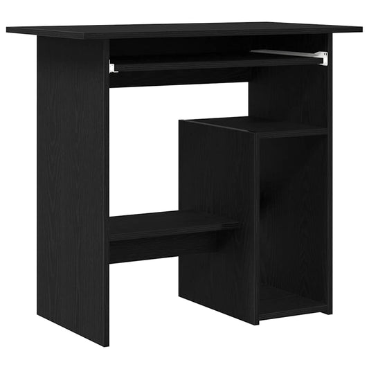 vidaXL Γραφείο Μαύρο Δρυς 80x45x74 εκ. από Επεξεργασμένο Ξύλο
