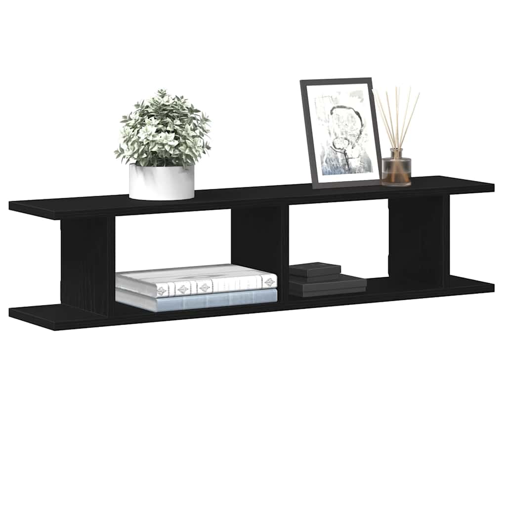 vidaXL Ραφιέρες Τοίχου 2 τεμ. 90x18x20 εκ. Επεξεργασμένο Ξύλο