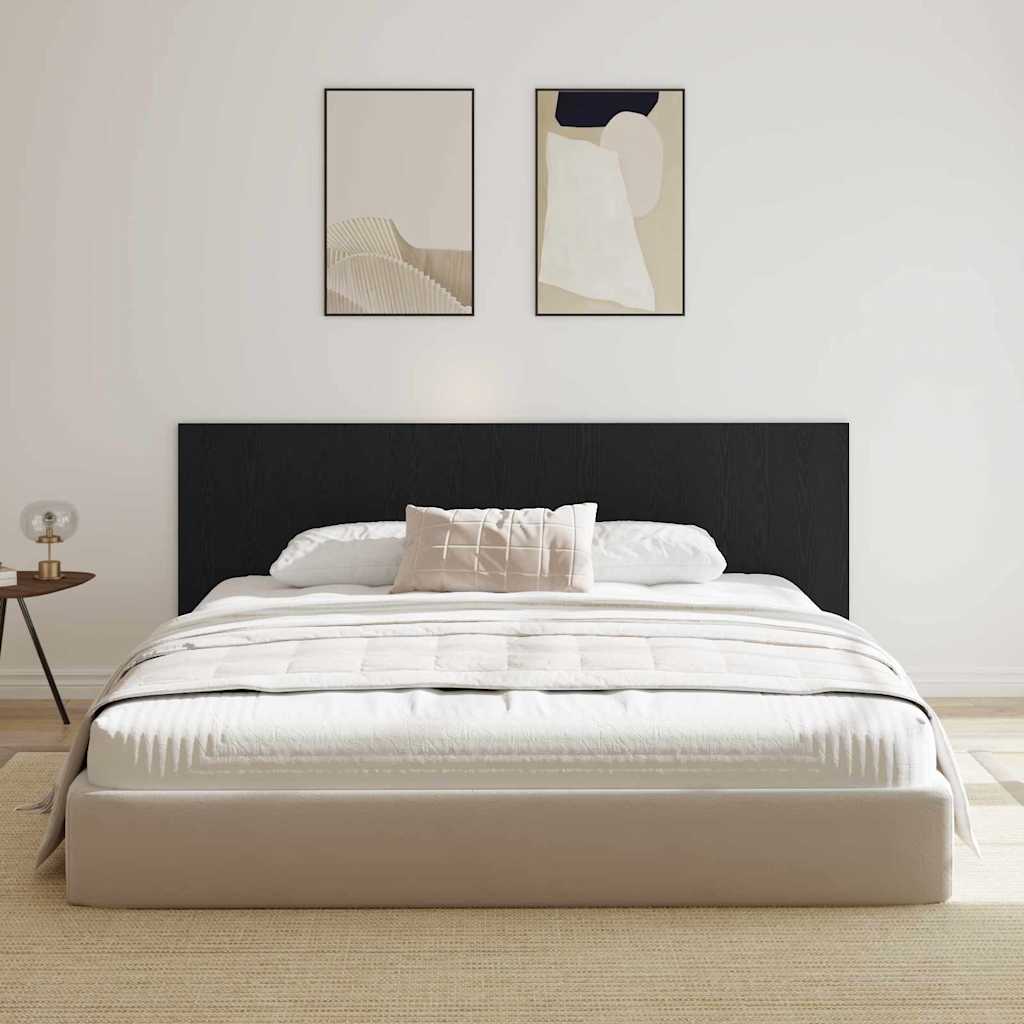 vidaXL Κεφαλάρι Μαύρη δρυς 240 x 1,5 x 80 εκ. Επεξεργασμένο ξύλο