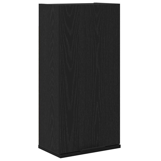 vidaXL Ντουλάπι Τοίχου Μαύρο Δρυς 32x20x67 εκ. από Τεχνητό Ξύλο