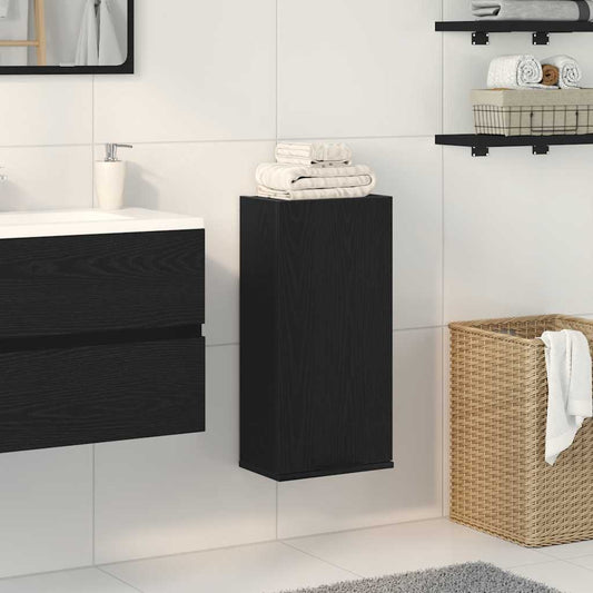 vidaXL Ντουλάπι Τοίχου Μαύρο Δρυς 32x20x67 εκ. από Τεχνητό Ξύλο
