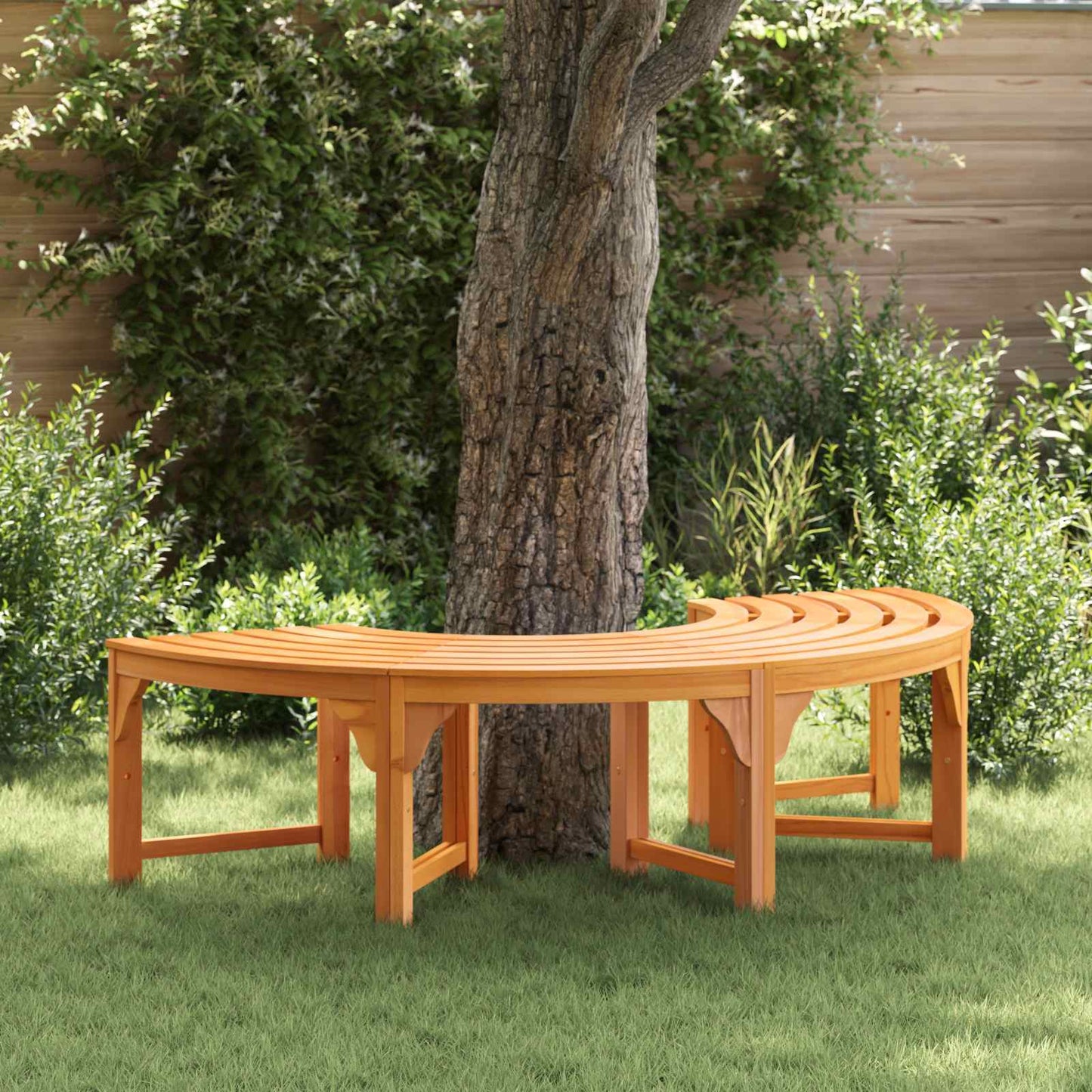 vidaXL Παγκάκι Δέντρου 4 -Seater 160 x 80 x 45cm Φυσικό