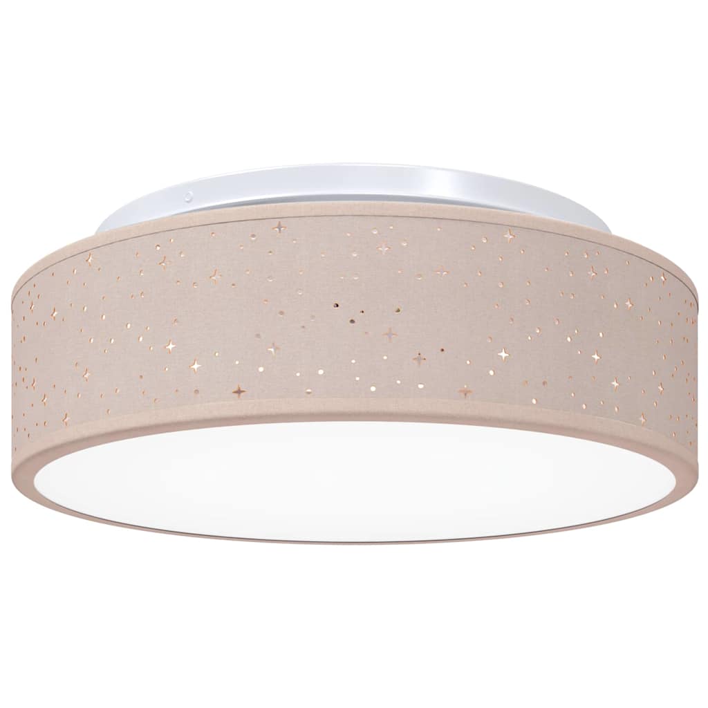 vidaXL Λάμπα Οροφής με προβολείς Taupe 38 x 38 x 13,5 εκ ύφασμα