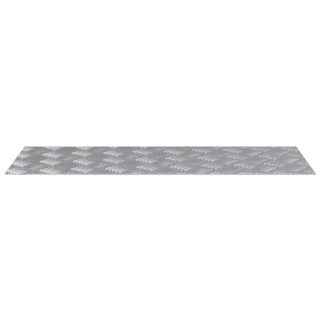 vidaXL Σκαλοπάτι 2 τμχ. 80 x 30 cm Ασημί Αλουμίνιο Ορθογώνιος