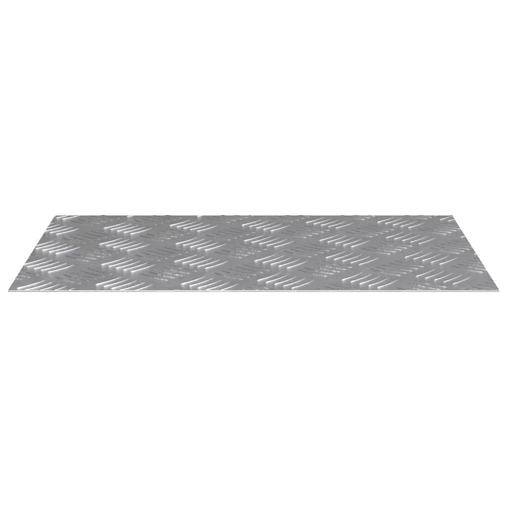 vidaXL Επιφάνειες Καρό 2 pcs Ασημί 60 x 40 cm Αλουμίνιο