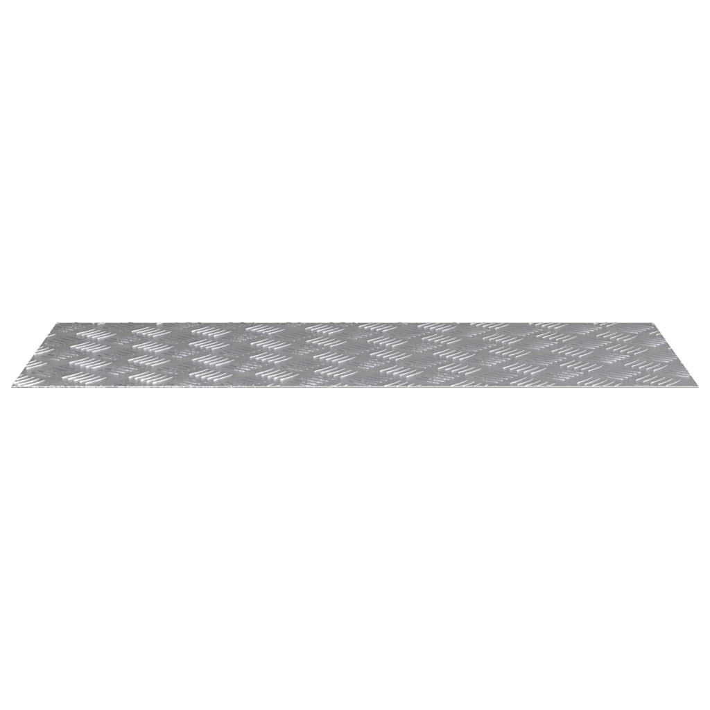 vidaXL Σκαλοπάτι 2 τμχ. 100 x 40 cm Ασημί Αλουμίνιο Ορθογώνιος